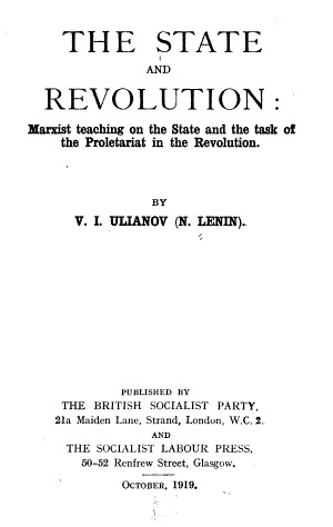 The State and Revolution